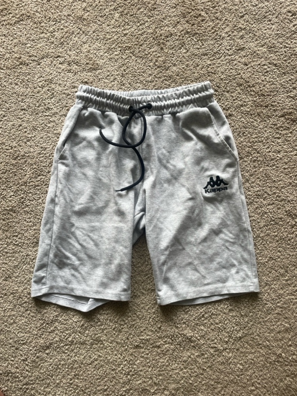 Kappa Men's Light Gray Logo Sweat Shorts